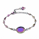 Valentine's Day Rainbow Color 304 Stainless Steel Bracelet Making STAS-L248-007M-1