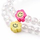 Perles acryliques transparentes bracelets extensibles pour enfants BJEW-JB06324-03-5