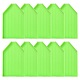 矢印の形のプラスチックダイヤモンド塗装トレイプレート  ラインストーンドリルポイントプレート  黄緑  8.8x5.6x0.85cm DIY-YW0008-21-2