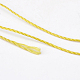 ポリエステル糸  カスタム織りジュエリー作りのために  ゴールド  1.2mm  約170m /ロール NWIR-K023-1.2mm-07-2