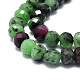 Natural Ruby in Zoisite Beads Strands G-E569-H05-3