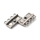 304 Stainless Steel Multi-Strands Magnetic Slide Clasps X-STAS-P325-05P-2