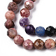 Naturelles et synthétiques mélangées perles de pierres précieuses brins G-D080-A01-01-36-3