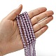 Eco-Friendly Dyed Glass Pearl Beads Strands HY-A008-6mm-RB056-4