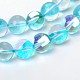 Synthetical Moonstone Round Beads Strands G-M049-10mm-02H-1