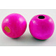 Dyed Natural Wood Beads X-TB095Y-2-1