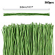 Pandahall 360pcs hellgrüner Blumenstammdraht handgefertigter Blumenstraußstiel AJEW-PH0017-80B-8