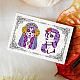 PH PandaHall Spooky Woman Clear Stamp Seal Halloween Flowered Skull Silicone Seals Film Frame Transparent Stamp Scrapbooking Crafting Decorations for Holiday Card DIY Crafts DIY-WH0167-56-925-4