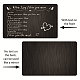 Rectangle 201 Stainless Steel Custom Thermal Transfer Wallet Card DIY-WH0252-029-3