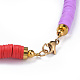 Handmade Polymer Clay Heishi Beaded Necklaces NJEW-JN02450-3