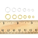 520pcs 12 tamaños conjuntos de anillos de salto abiertos de latón KK-FS0001-18-6