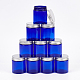 Benecreat 10 упаковка 80 мл синяя пластиковая банка для домашних животных многоразового использования пустые косметические контейнеры флаконы с завинчивающейся крышкой для кухни MRMJ-WH0018-61B-03-5