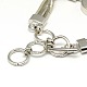 Eco-Friendly Brass Snake Herringbone Chain Snap Bracelets BJEW-A101-I1-2