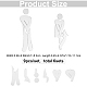 Selbstklebendes 3D-Kunststoff-Spiegel-WC-Schild mit Mann- und Frauenmuster DIY-WH0308-145C-2