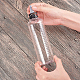 Benecreat 8 Packung 230 ml transparente Plastikflasche mit Drehverschluss und abgestufter Messung für Flüssigkeiten TOOL-BC0008-24-6