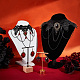 Ph pandahall 2 set halloween collana gioielli vampiro gioielli gotici strega pirata pizzo collane girocollo orecchini di pendente dell'annata costumi accessori per le donne collana dei monili orecchino AJEW-PH0004-17-6
