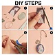 SUPERFINDINGS DIY Oval Photo Pendant Necklace Making Kit DIY-FH0004-62-4