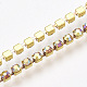Bracelets en laiton chaîne extensible BJEW-T010-03G-08-4
