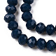 Chapelets de perles en verre opaque de couleur unie EGLA-A034-P3mm-D16-3