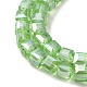 Electroplate Glass Beads Strands EGLA-D018-6x6mm-33-4