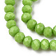 Chapelets de perles en verre opaque de couleur unie EGLA-A034-P3mm-D30-3