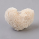 Colgantes cubiertos de bola de pompón de piel de conejo de imitación hecha a mano WOVE-J001-11-1