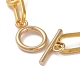 Bracelets de chaîne trombone en fer non soudés X-BJEW-JB05044-01-3