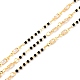 Catene di perline in ottone fatte a mano da 3.28 piedi X-CHC-C019-02-1