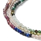 Natural & Synthetic Mixed Gemstone Beads Strands G-D080-A01-03-4