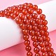 Chapelets de perles en cornaline naturelle G-C076-8mm-2A-6