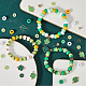 SUNNYCLUE 961Pcs St Patrick's Day Charms 8mm Pony Beads Round Opaque Polymer Clay Heishi Flat Disc Beads Enamel Four Leaf Clover Charms Irish Shamrock Charm Golden Loose Beads for Jewelry Making Kits DIY-SC0023-39-4