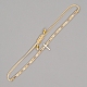 Bracelets réglables de perles tressées avec cordon en nylon BJEW-C011-08C-3