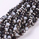 Electroplate Glass Faceted Rondelle Beads Strands EGLA-D020-4x3mm-04-1