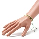 Set di bracciali con perline intrecciate in filo di nylon BJEW-JB06449-6