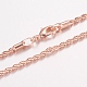 Изготовление ожерелья из латуни MAK-J016-01RG-A2.0-FF-1