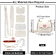 Комплекты женской сумки через плечо из искусственной кожи с рисунком сердца DIY-WH0449-12-2