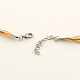 Multi-strand Necklace Cord for Jewelry Making NJEW-R218-05-4