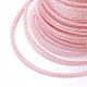 ポリエステルメタリック糸  ピンク  1mm  約7.65ヤード（7m）/ロール OCOR-G006-02-1.0mm-11-3