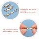 DICOSMETIC 20 Sets Fold Over Clasp Brass Watch Band Clasps 24K Gold Plated Jewelry Extender Small Foldover Extension Clasp Set for Bracelet Necklace Jewelry Extender KK-DC0001-63-4