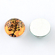 Half Round/Dome Tree Pattern Glass Flatback Cabochons for DIY Projects GGLA-Q037-16mm-M31-2