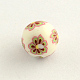 Handmade Flower Pattern Polymer Clay Beads CLAY-Q174-13-1