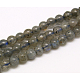 Класс ААА природных драгоценных камней лабрадор круглые бусины пряди G-E251-33-4mm-1