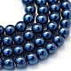 Chapelets de perles rondes en verre peint X-HY-Q003-6mm-15-1