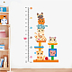 塩ビ高さ成長チャートウォールステッカー  40〜180cmの猫の動物  子供部屋の寝室の壁紙の装飾のため  ビスク  900x390x3mm  3個/セット DIY-WH0232-035-5