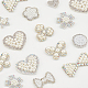 Arricraft 48 piezas 12 estilos parches de perlas DIY-AR0002-27-4