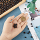 SUPERFINDINGS 400Pcs 2 Styles Natural Ebony Wood Beads Round Black Wooden Beads 6/8mm Bead Charms for Jewelry Making DIY Handmade Craft WOOD-FH0001-99-4
