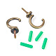 Spritewelry 16Pcs 2 Style Zinc Alloy Hook Hanger FIND-SW0001-04AB-2