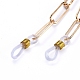 Chaînes de câble de fer / chaînes de trombones chaînes de lunettes AJEW-EH00019-2