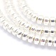 Electroplate Non-magnetic Synthetic Hematite Beads Strands G-L485-04A-S-2