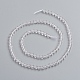 Chapelets de perles en cristal de quartz naturel G-E560-E09-4mm-2